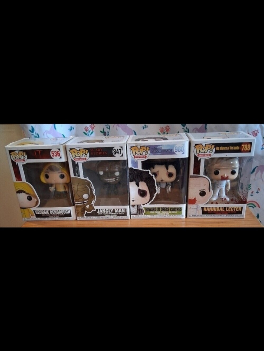 NIB Lot Of 4 Funko Pop Horror Movie Collectible Figurine Nerdy Home Decor
